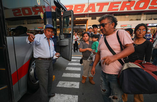 Más de 4 millones de pasajeros utilizaron transporte terrestre durante Navidad y Año Nuevo 