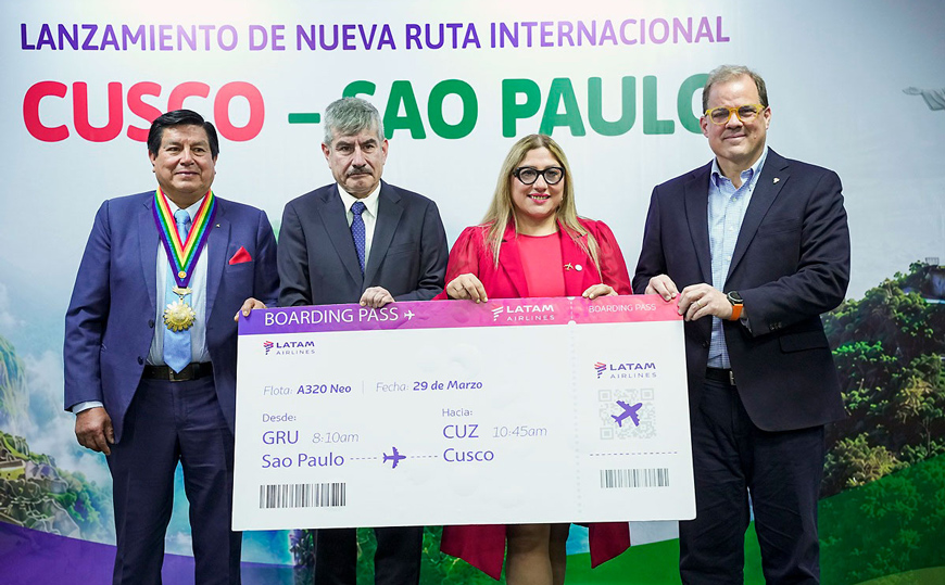 Latam Airlines unirá Cusco y São Paulo en 2027