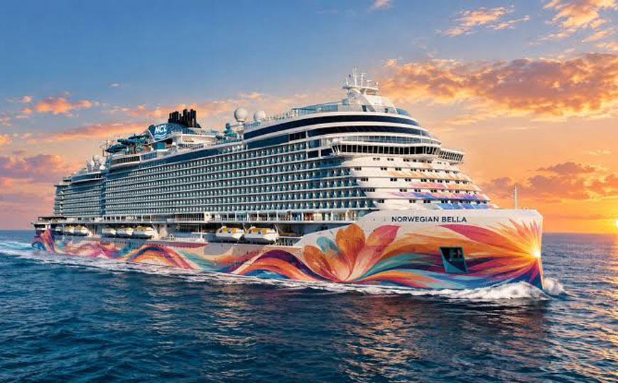 Norwegian Bella debutará en 2028 con cruceros por el Mediterráneo desde Barcelona
