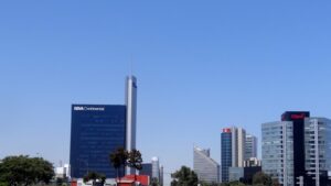 Edificios de oficinas del centro financiero de San Isidro, en Lima
